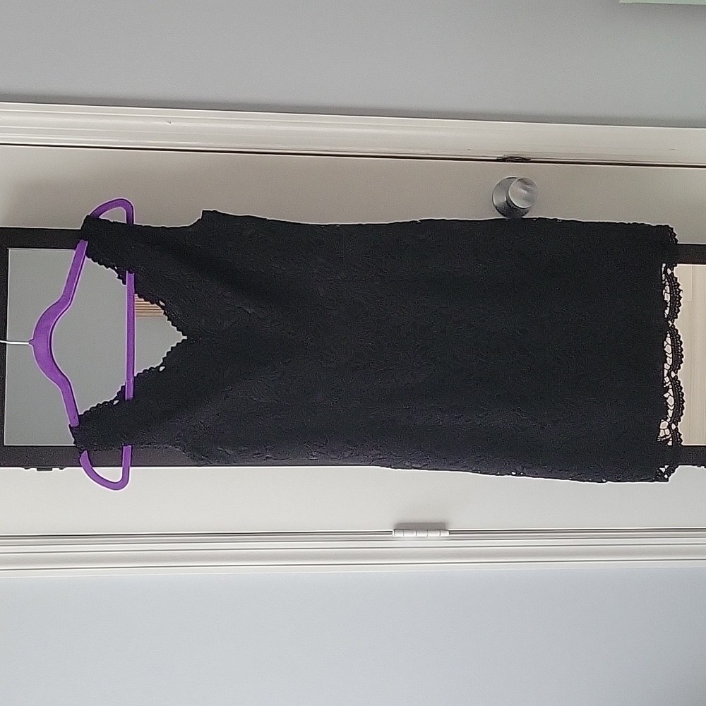Ann Taylor Black Lace Midi Dress